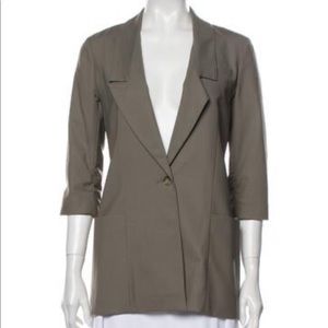 Elizabeth and James wool blazer in olive green